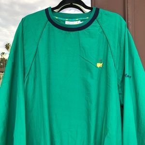 Vintage Made in USA Slazenger Augusta National Golf Shop Green Pullover L